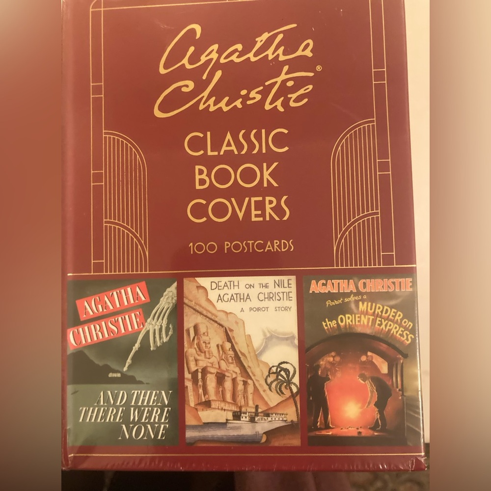 NEW 
Agatha Christie Classic Book Covers - set of 100 Postcards